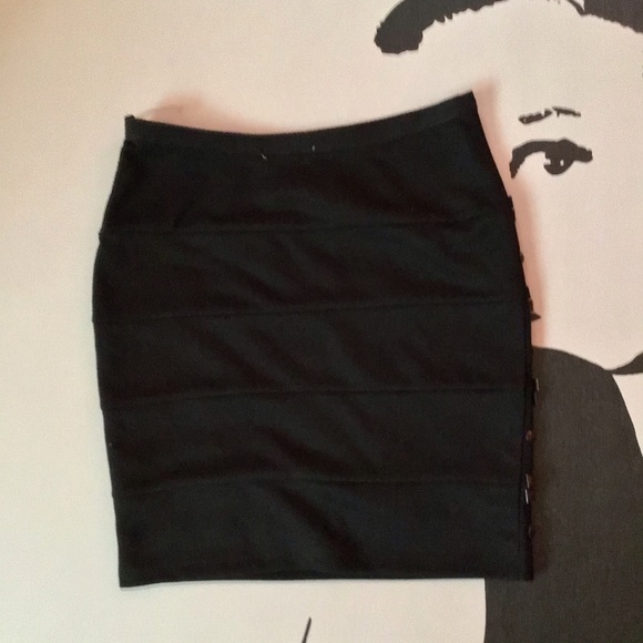 Do & Be | Black Studded Mini Skirt - Picture 3 of 4